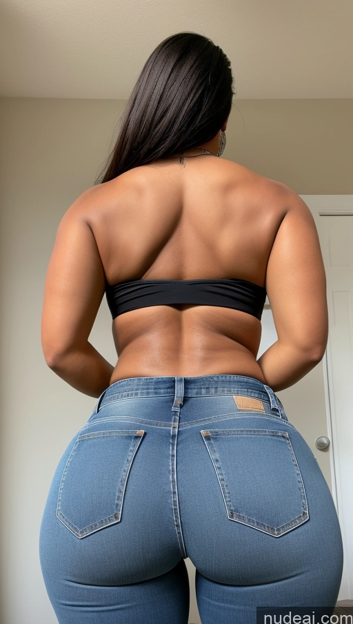 ai nude image of araffe butt - bari woman in jeans showing off her butt pics of Athlete Big Hips Big Ass Jeans