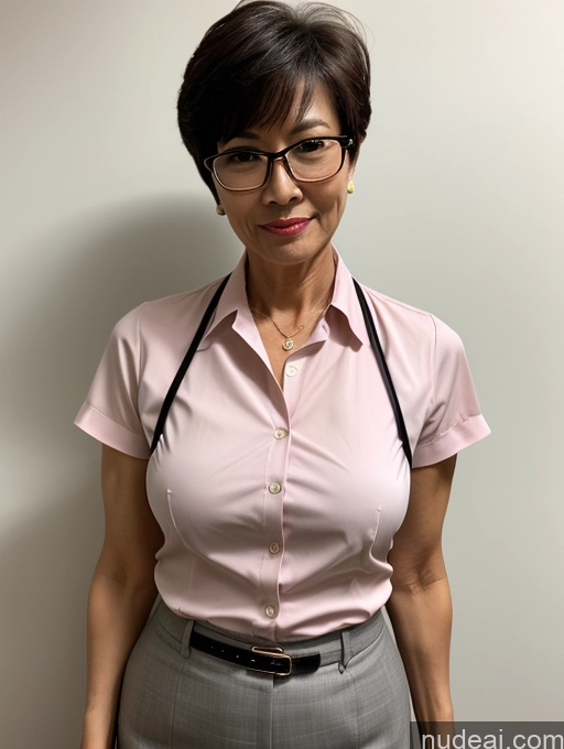 related ai porn images free for Milf Perfect Boobs Beautiful Glasses Perfect Body 50s Sexy Face Short Hair Chinese Blouse Shirt Stylish Cleavage Partially Nude Dark Lighting Detailed Secretary Professor Teacher Doctor