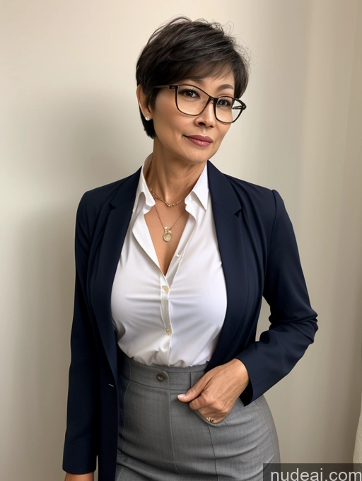 related ai porn images free for Milf Perfect Boobs Beautiful Glasses Perfect Body 50s Sexy Face Short Hair Chinese Blouse Shirt Stylish Cleavage Partially Nude Dark Lighting Detailed Secretary Professor Teacher Doctor