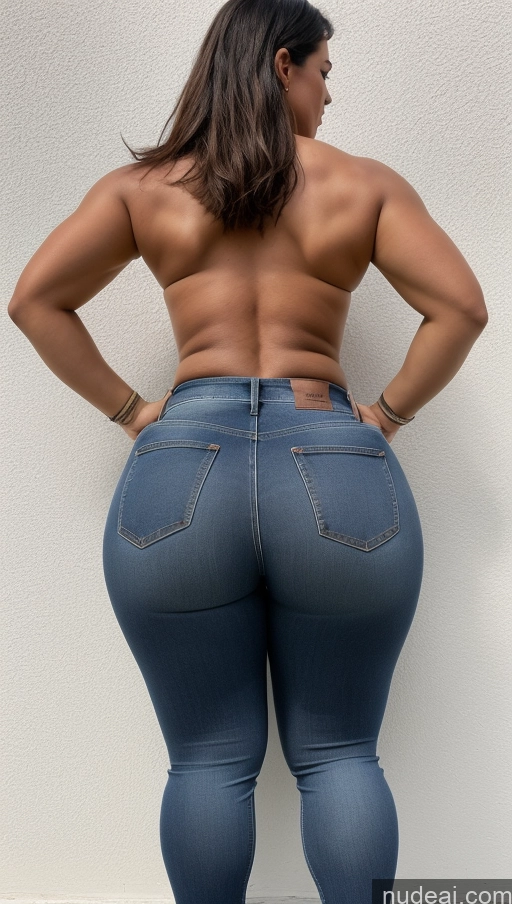 ai nude image of araffe butt lifter in jeans showing off her butt pics of Athlete Big Ass Big Hips Jeans