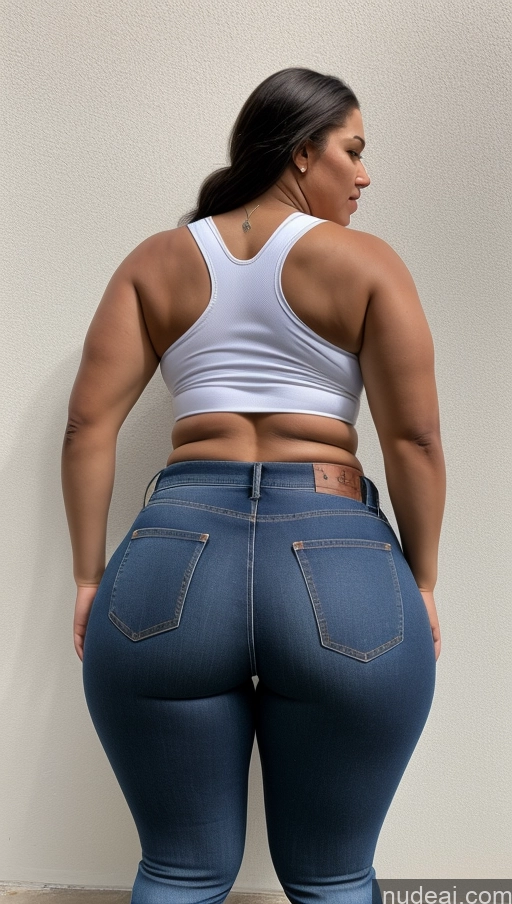 ai nude image of araffe butt lifter in jeans showing off her butt pics of Athlete Big Ass Big Hips Jeans