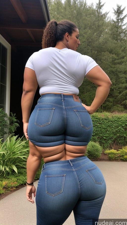 ai nude image of araffe butt lifter in jeans showing off her butt pics of Athlete Big Ass Big Hips Jeans