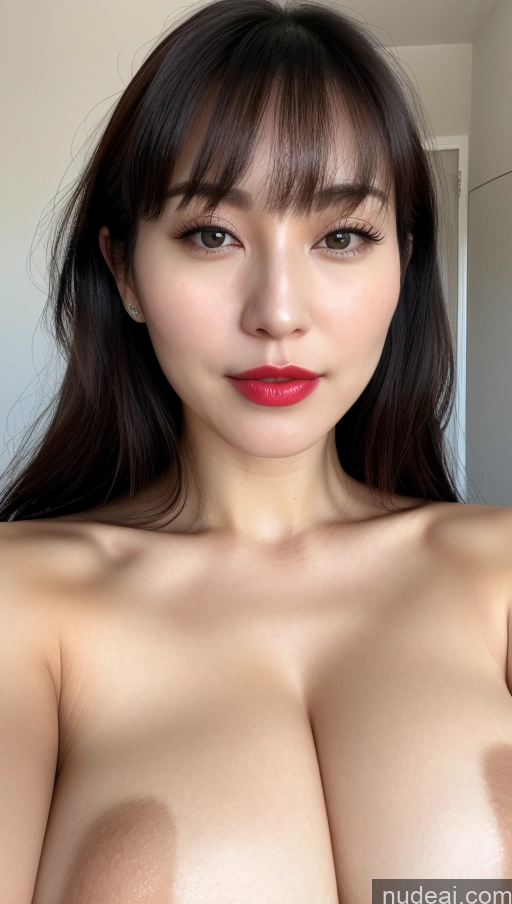 related ai porn images free for Woman One Huge Boobs Beautiful Lipstick Fairer Skin 30s Black Hair Bangs Close-up View Korean Simple