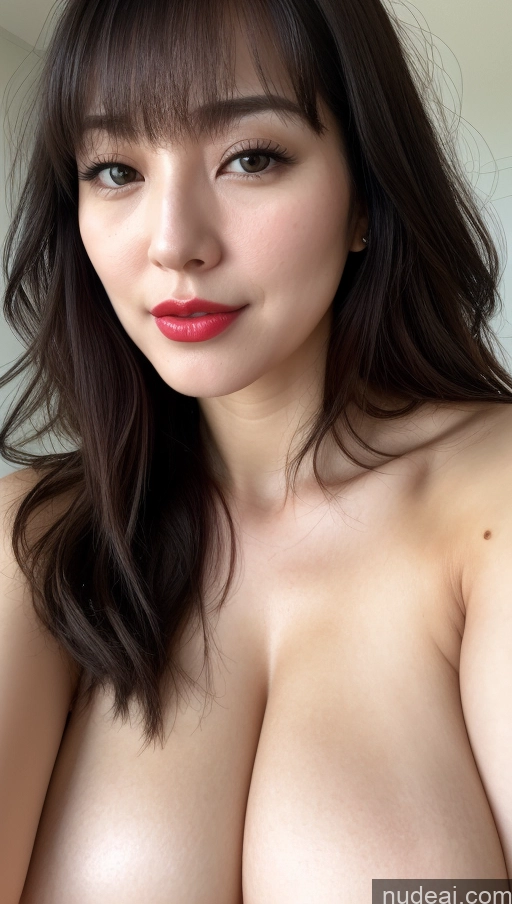 related ai porn images free for Woman One Huge Boobs Beautiful Lipstick Fairer Skin 30s Black Hair Bangs Close-up View Korean