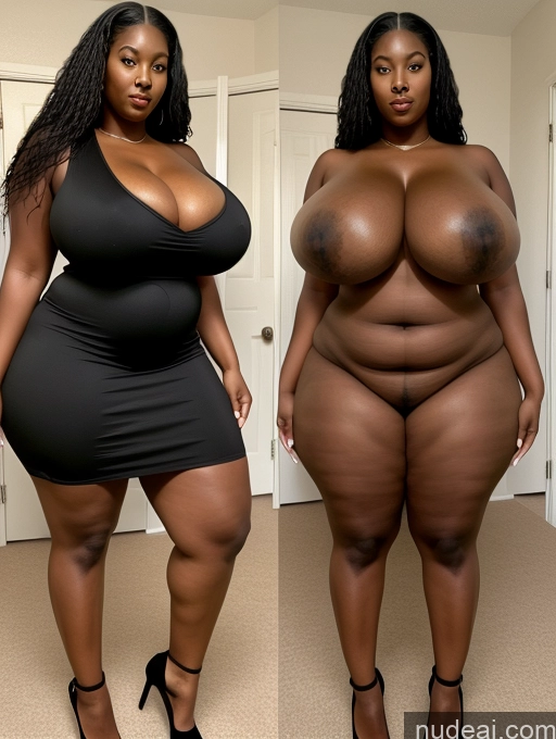 related ai porn images free for Woman One Huge Boobs Perfect Boobs Big Ass Big Hips Perfect Body 30s Black Hair Long Hair African Front View Cleavage Detailed Dress Alternative Onoff