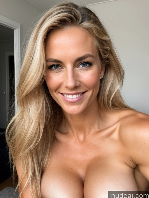 related ai porn images free for Beautiful Muscular Abs Tall On Back Nude Milf Busty Perfect Boobs Skinny Perfect Body Tanned Skin 40s Happy Blonde Long Hair Scandinavian Dark Lighting Detailed