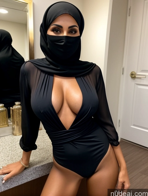 related ai porn images free for Milf Two Perfect Boobs Beautiful Perfect Body Short Hair Dark Skin 60s Arabic Party Blouse High Heels Niqab Suit Cleavage Partially Nude Detailed Sexy Face