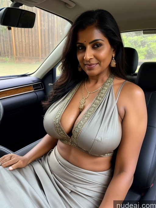 ai nude image of sexy indian woman in a car with a big breast pics of Milf Two Perfect Boobs Perfect Body Beautiful Dark Skin Thick 60s Sexy Face Indian Sari Cleavage Partially Nude Detailed Blouse Suit Secretary Professor Doctor Car Pubic Hair Spreading Legs