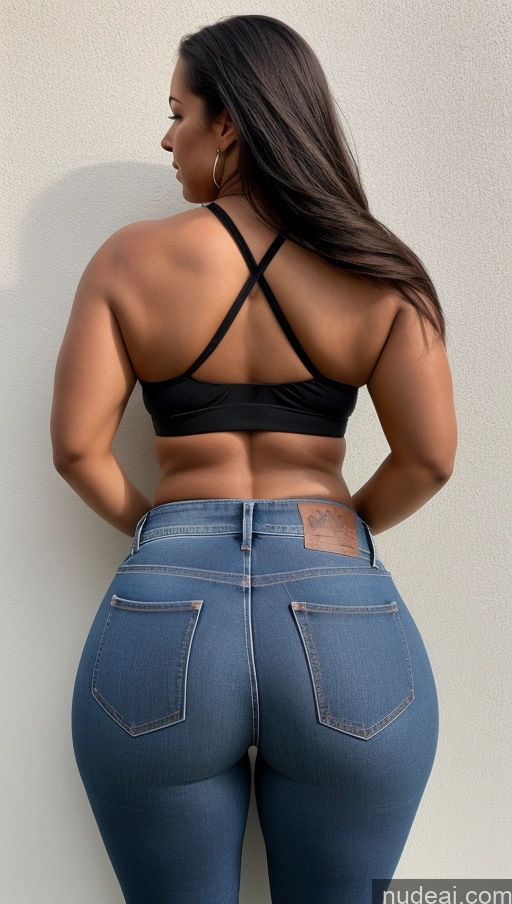 ai nude image of araffe butt - bari woman in jeans and a black bra top pics of Athlete Big Hips Big Ass Jeans