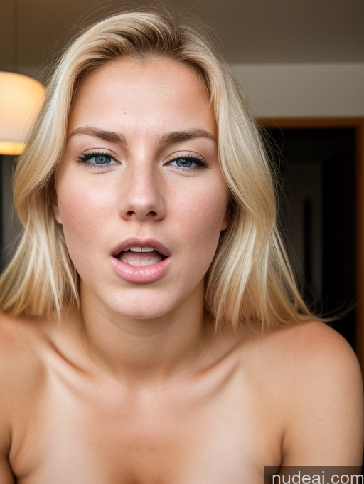 ai nude image of blond woman with blue eyes and no shirt posing for a picture pics of Huge Boobs Perfect Body 18 Blonde Scandinavian Jeans Topless Bright Lighting Skinny Orgasm Shocked Angry Laughing