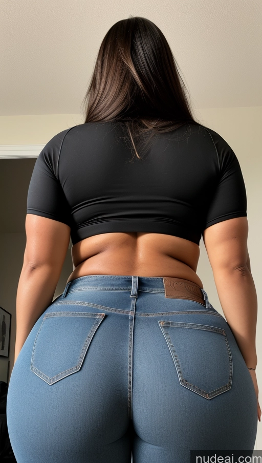 ai nude image of araffe butt - bari woman in jeans showing off her butt pics of Athlete Big Ass Big Hips Jeans