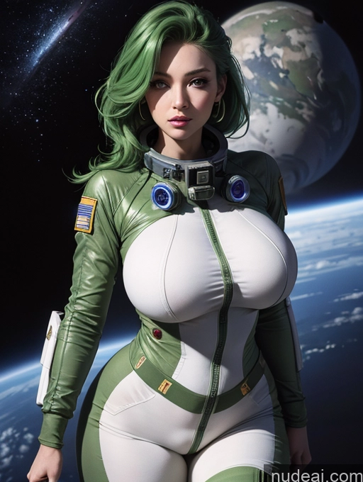 related ai porn images free for Green Hair Military Big Hips Busty Space Suit