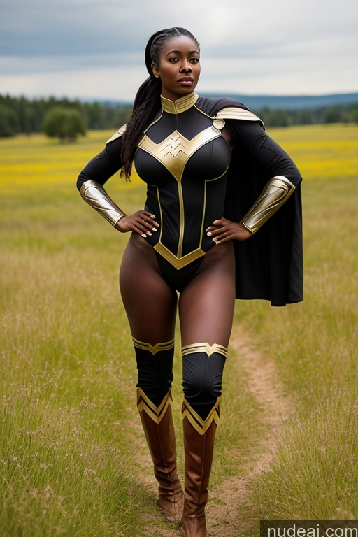 related ai porn images free for Perfect Boobs Perfect Body 18 Detailed Busty Ponytail Meadow African Superhero Traditional Sci-fi Armor