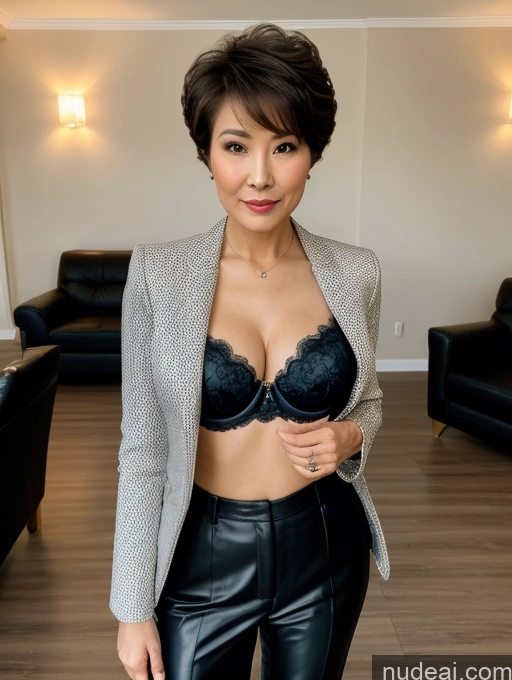 related ai porn images free for Milf Party Blouse Bra Suit High Heels Jacket Stylish Cleavage Dark Lighting Detailed Several 80s Chinese Pixie