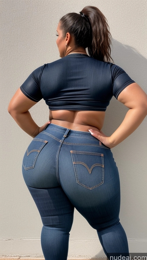 ai nude image of araffe butt - bari woman in jeans and a black top pics of Athlete Big Hips Big Ass Jeans