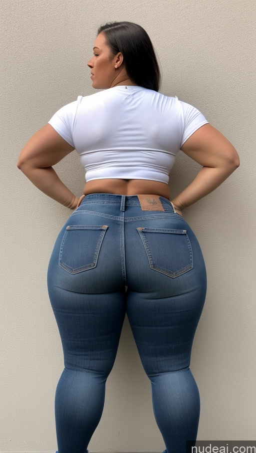 ai nude image of araffe butt lifter in jeans showing off her butt pics of Athlete Big Hips Big Ass Jeans