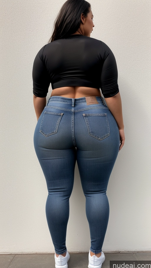 ai nude image of araffe butt lifter jeans are a must for a woman who is not wearing a bra pics of Athlete Big Hips Big Ass Jeans