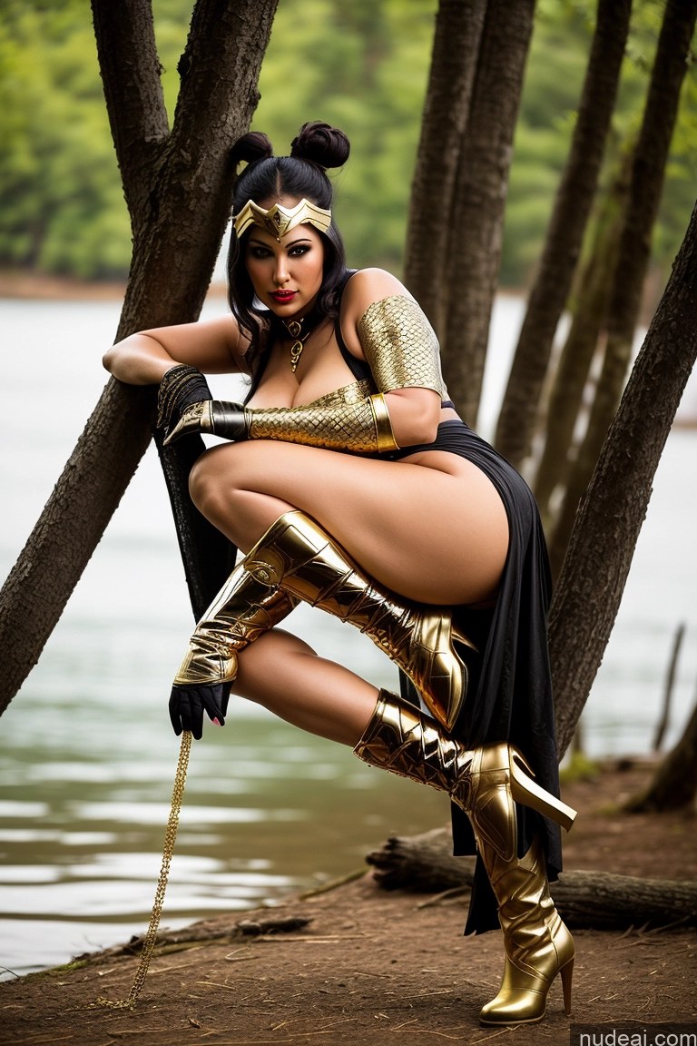 related ai porn images free for Milf 30s Sexy Face Black Hair Hair Bun Lipstick Beautiful Perfect Boobs Big Ass Big Hips Thick Chubby Gold Jewelry Detailed Indian Seductive Lake Boots Superhero Tanned Skin Tall Fantasy Armor