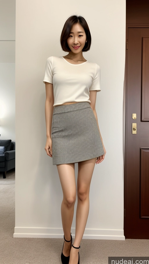 related ai porn images free for One Perfect Body Long Legs Short Bobcut Korean Front View 30s Model Mini Skirt