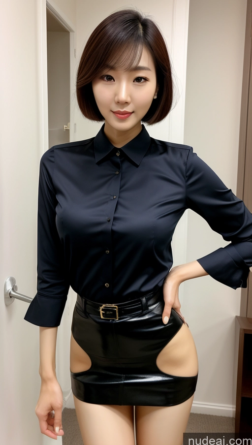 related ai porn images free for One Perfect Body Long Legs Short Bobcut Korean Front View 30s Model Secretary