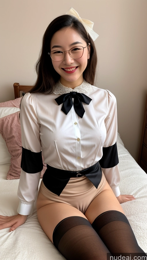 related ai porn images free for Woman One Small Tits Glasses 18 Happy Black Hair Korean Skinny Laughing Nude 60s Blouse Bows Thigh Socks Victorian