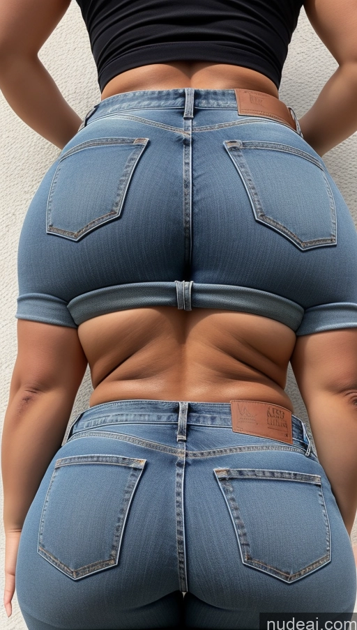 ai nude image of a close up of a woman in a pair of jeans with a black top pics of Big Ass Big Hips Jeans Athlete