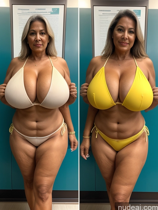 related ai porn images free for Milf One Busty Huge Boobs Tanned Skin 70s Brazilian Front View Microkini Thong Lab Coat Professor