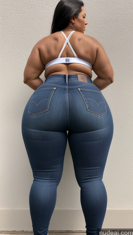 ai nude image of araffe butt lifter in jeans showing off her butt pics of Athlete Big Ass Big Hips Jeans