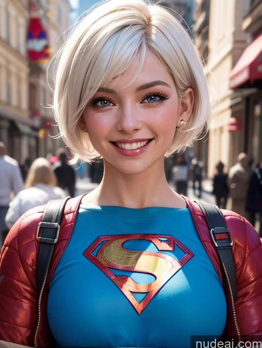 related ai porn images free for Superhero Short Hair Happy Street White Hair