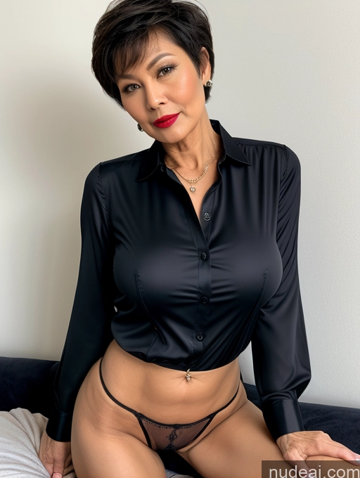 related ai porn images free for Milf Perfect Boobs Lipstick Pixie Vietnamese Bedroom Spreading Legs Casual Shirt Partially Nude Dark Lighting Detailed 60s Stylish Blouse Perfect Body