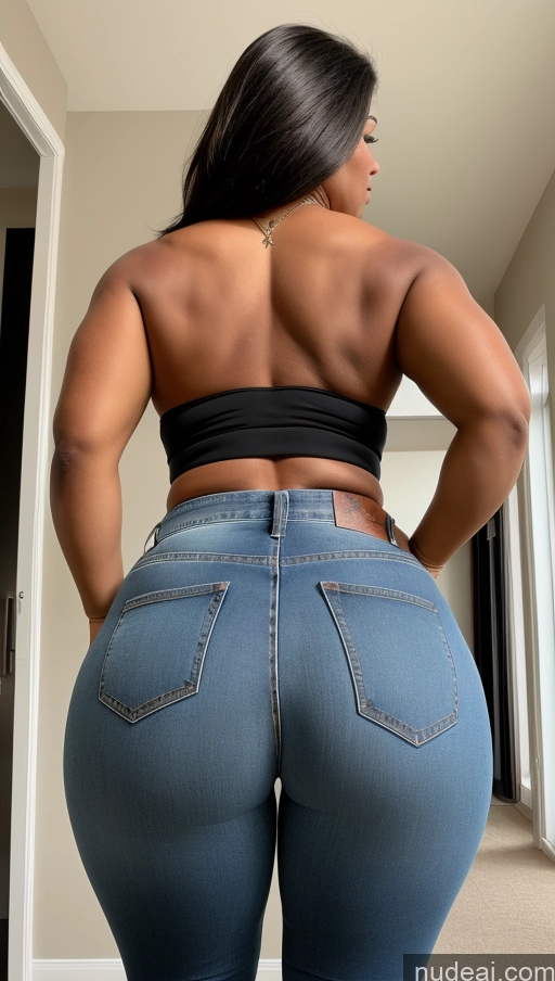 ai nude image of araffe butt - bari woman in jeans showing off her butt pics of Big Ass Big Hips Jeans Athlete