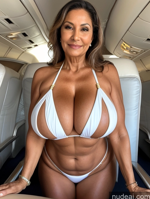 related ai porn images free for Milf One 70s Busty Huge Boobs Tanned Skin Front View Microkini Thong Brazilian Flight Attendant