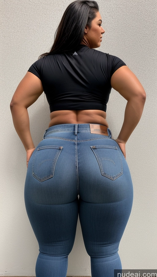 ai nude image of araffe butt - bari woman in jeans showing off her butt pics of Big Ass Big Hips Athlete Jeans