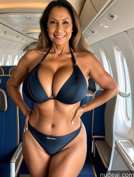 related ai porn images free for Milf One 70s Busty Huge Boobs Tanned Skin Front View Microkini Thong Brazilian Flight Attendant