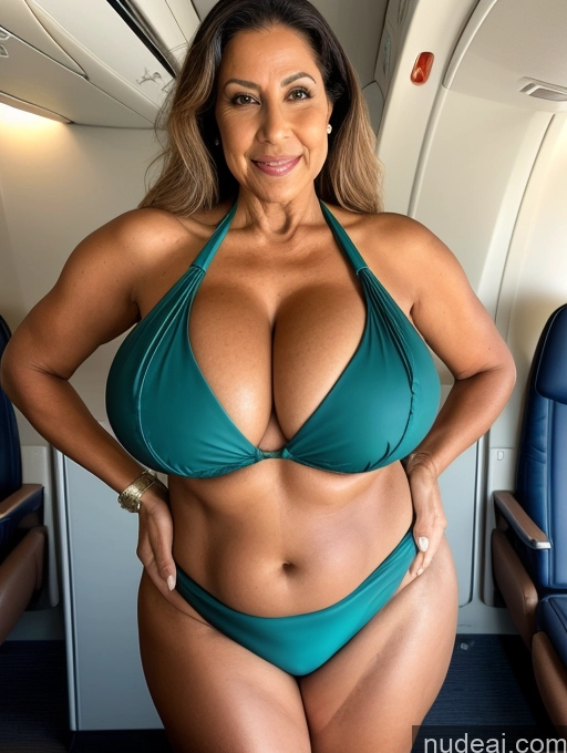 related ai porn images free for Milf One Busty Huge Boobs Tanned Skin 70s Brazilian Front View Flight Attendant Microkini Thong