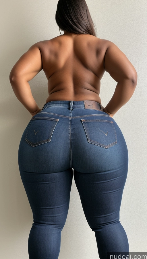 ai nude image of araffe butt - bari woman in jeans showing off her butt pics of Athlete Big Ass Big Hips Jeans