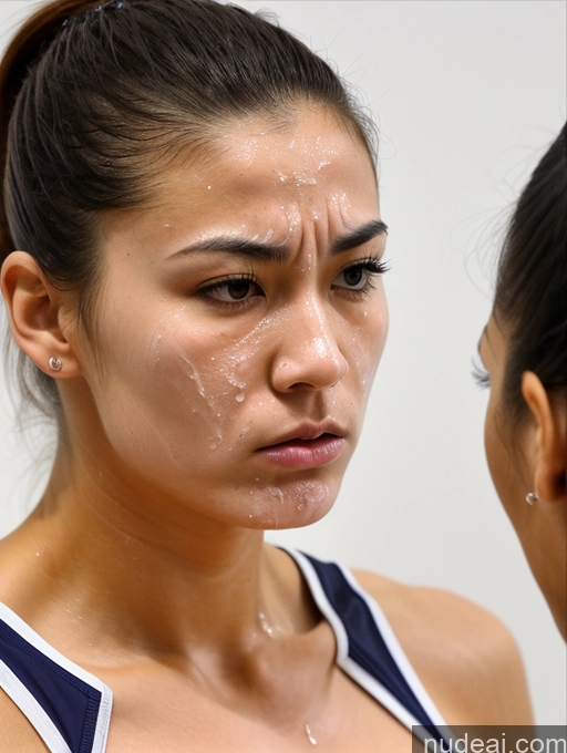 ai nude image of there is a woman with a teary face looking at her reflection pics of Bodybuilder Two Perfect Boobs Angry Ponytail Skin Detail (beta) Mall Cumshot 18 Basketball Tunic Japanese