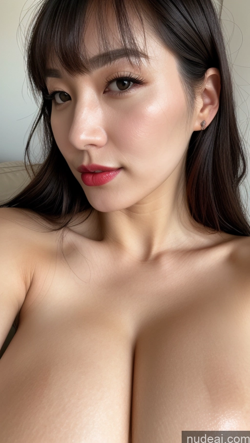 related ai porn images free for Woman One Huge Boobs Beautiful Lipstick Fairer Skin Black Hair Close-up View Detailed Simple 30s Bangs Korean