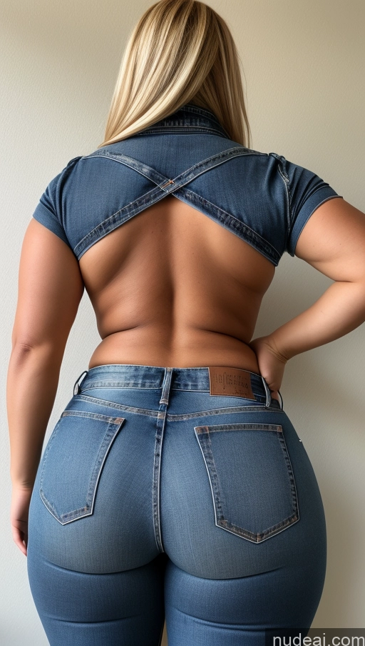 ai nude image of araffe butt - bari woman in jeans showing off her butt pics of Athlete Big Ass Big Hips Jeans Blonde