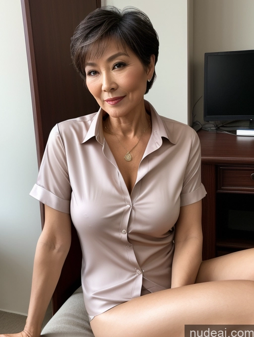 ai nude image of there is a woman sitting on a bed with a remote control pics of Milf Perfect Boobs Thick Perfect Body Pubic Hair 60s Pixie Chinese Spreading Legs Nude Blouse Casual Professor Shirt Stylish Suit Detailed