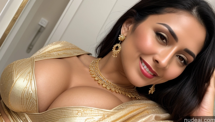 related ai porn images free for Woman Busty Huge Boobs Beautiful Lipstick Fairer Skin 50s Happy Seductive Black Hair Indian Skin Detail (beta) Traditional Wedding Gold Jewelry Jewelry Bright Lighting Simple Sexy Face Close-up View Transparent