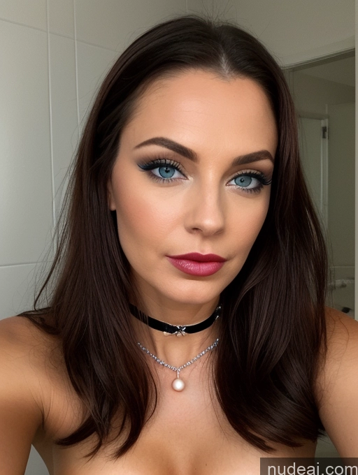 related ai porn images free for Perfect Boobs Beautiful Lipstick Perfect Body Shocked Front View Choker Detailed Deep Blue Eyes Pouting Lips Busty Straddling Bathroom Bright Lighting Sorority Complete Nude Pearl Jewelry Dutch 40s