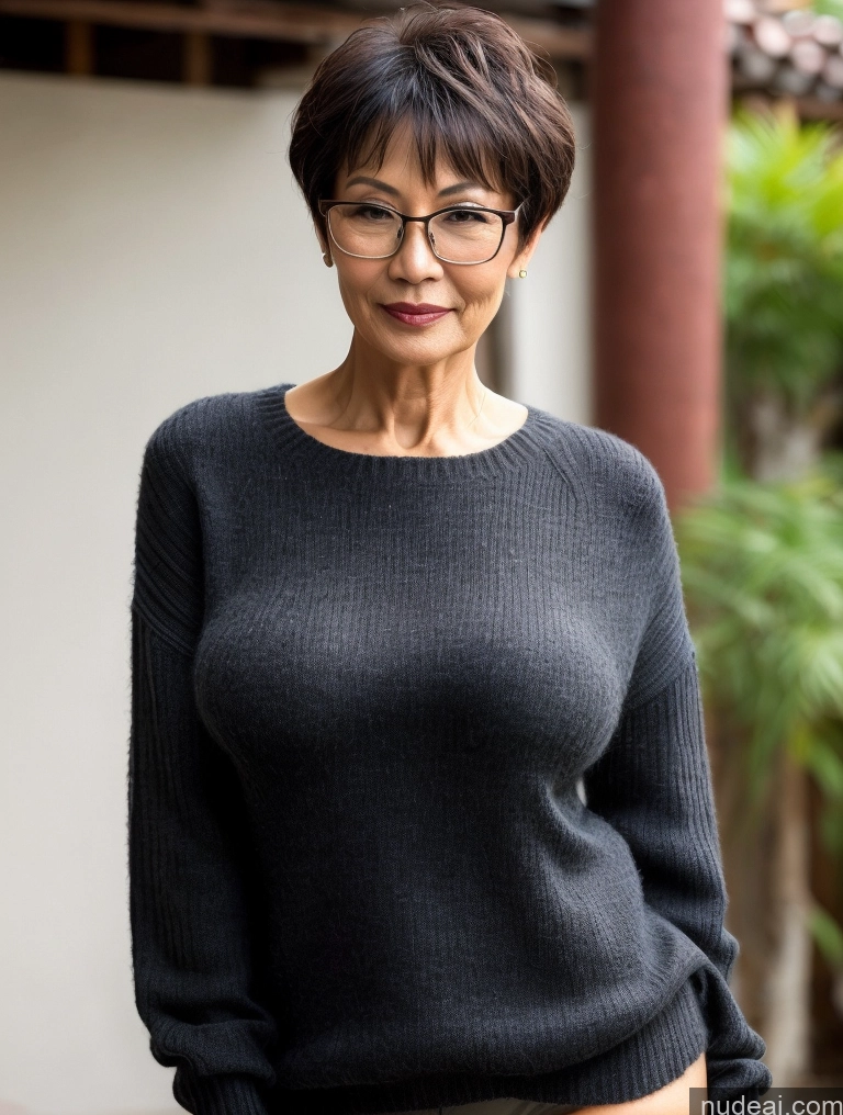 related ai porn images free for Milf Perfect Boobs Perfect Body Pubic Hair Beautiful Glasses 60s Sexy Face Short Hair Chinese Casual Blouse Sweater Stylish Professor Topless Dark Lighting Detailed