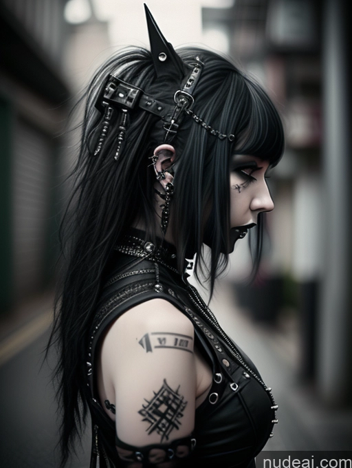 related ai porn images free for Gothic Punk Girl Dominatrix Alternative Front View