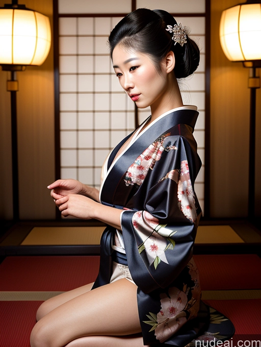 related ai porn images free for Woman Small Tits Short Beautiful 18 Serious Japanese Side View Spreading Legs Geisha Dark Lighting Detailed Skin Detail (beta) Kimono