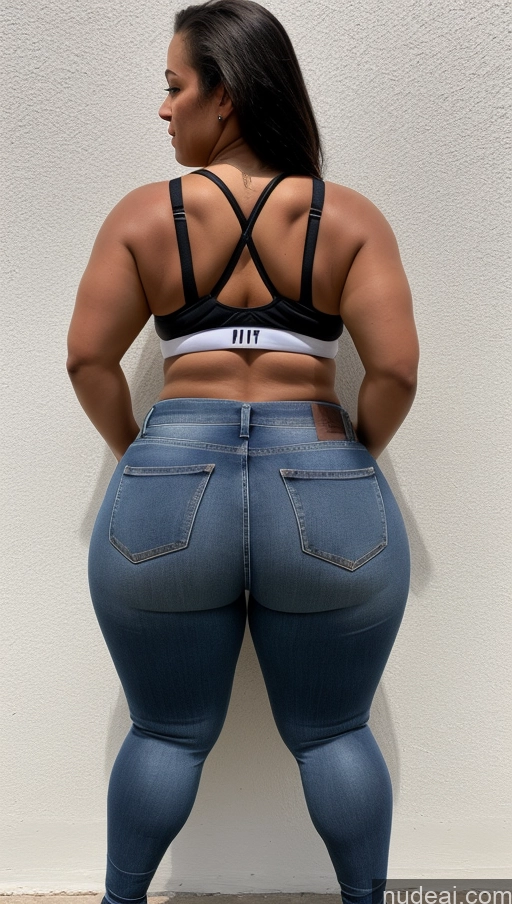 ai nude image of araffe butt lifter in jeans and a bra top pics of Athlete Big Ass Big Hips Jeans