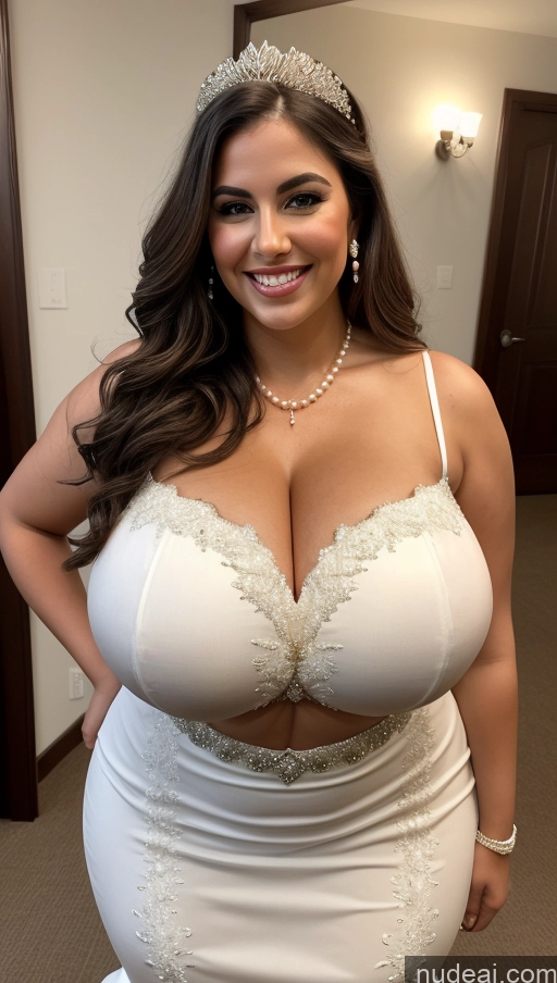 ai nude image of araffe woman in a white dress with a tiable and a tiable pics of Huge Boobs Perfect Boobs Big Ass Thick Big Hips Perfect Body Western Wedding Happy Pearl Jewelry Busty