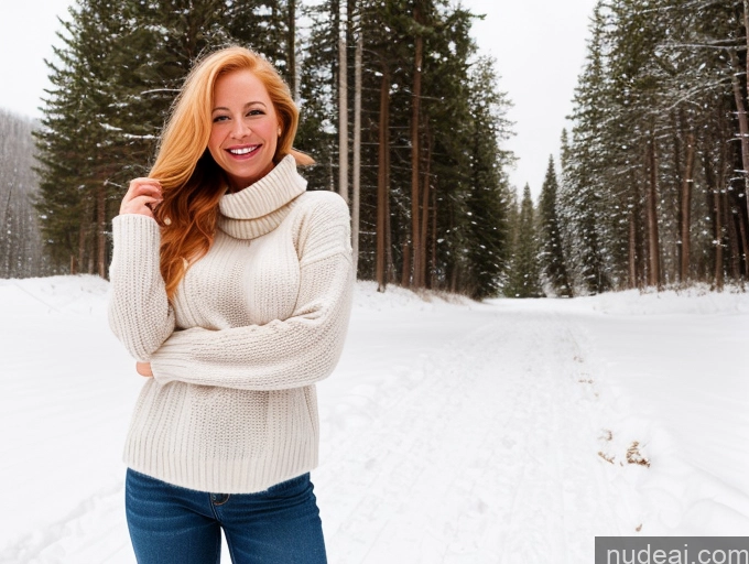 related ai porn images free for One Fairer Skin 40s Happy Long Hair Front View Jeans Boots Perfect Boobs Snow Sweater Blonde Model Irish