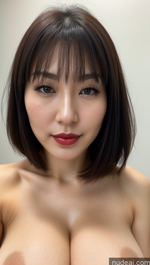 related ai porn images free for Woman One Huge Boobs Beautiful Lipstick Fairer Skin 30s Bobcut Japanese Close-up View Detailed Simple Black Hair