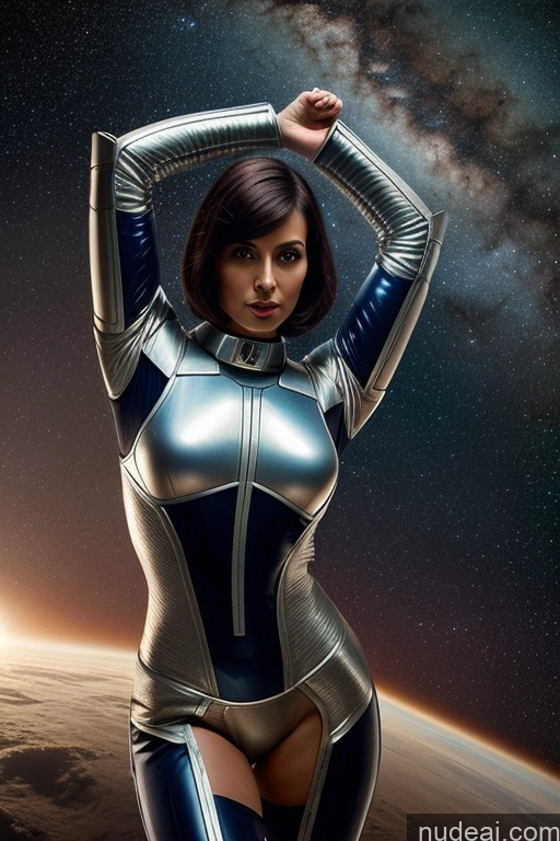 related ai porn images free for Perfect Body 30s Portuguese Bobcut Sci-fi Armor Space Suit Small Tits